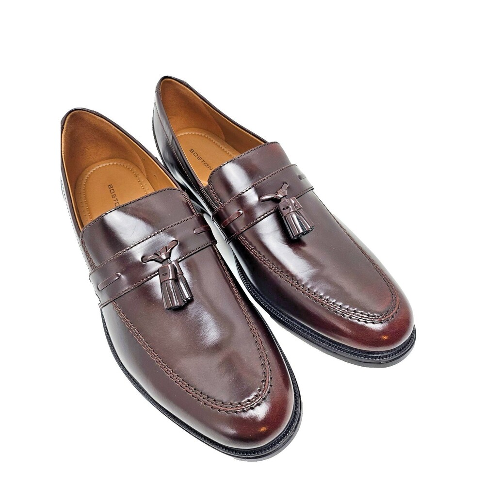 Bostonian Dress Shoes Men's Size 12 Oxford Tassel Loafer Burgundy